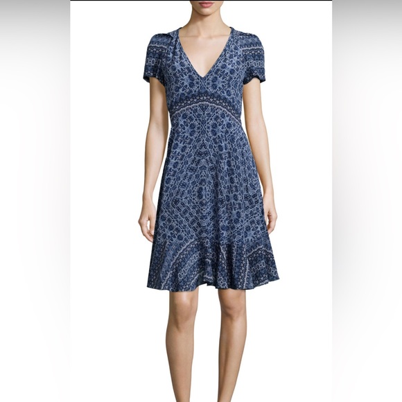 Rebecca Taylor Dresses & Skirts - Rebecca Taylor Blue Midi Dress